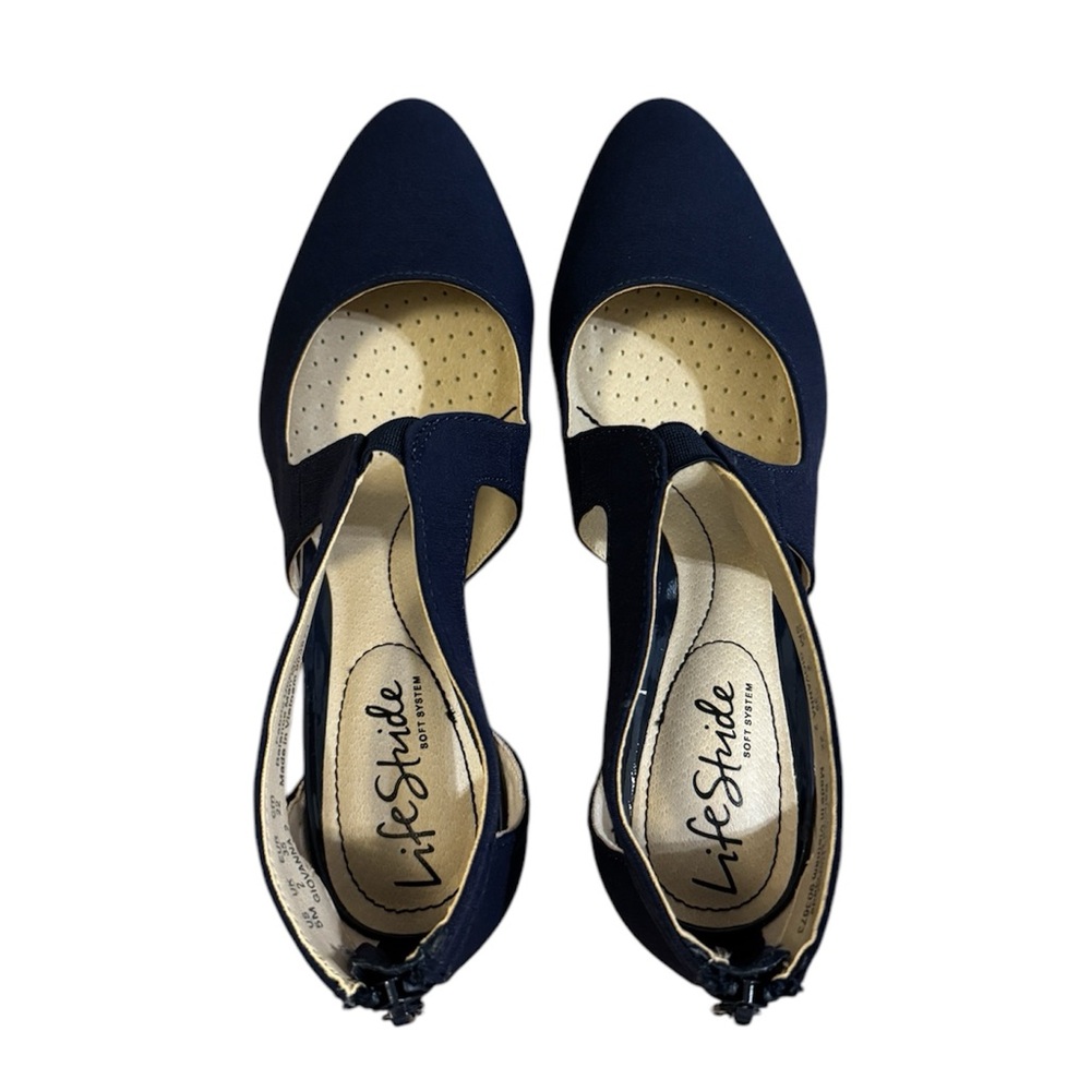 Life Stride Women's Navy Heels size 5 - Picture 6 of 7